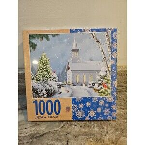 Master Pieces Christmas Eve Fly By 1000 Piece Jigsaw PuzzleNew Sealed In Box